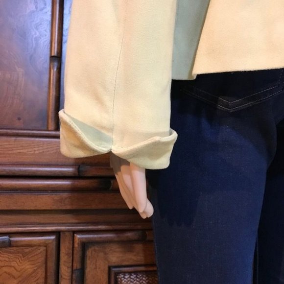 Jones New York Buttercream Genuine Suede Jacket - Picture 12 of 14